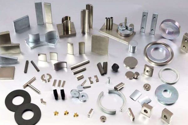 A selection of high-performance NdFeB magnets for various automotive applications.